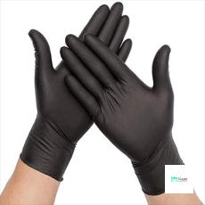 DISPOSABLE GLOVES, BLACK NITRILE...