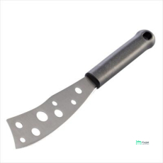 CHEESE KNIFE, S/S W/BLACK HANDLE